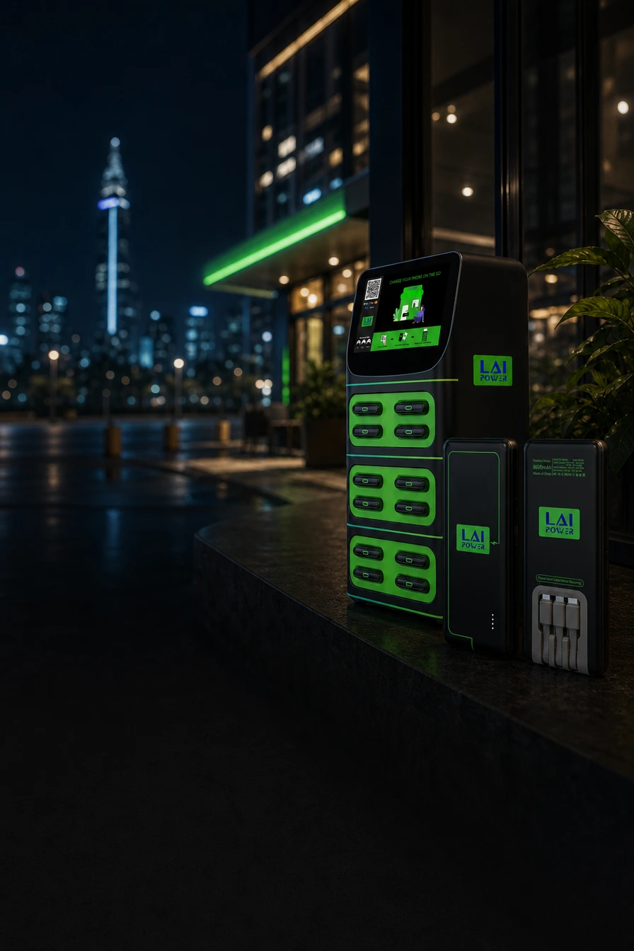 LaiPower smart power bank rental station for business venues